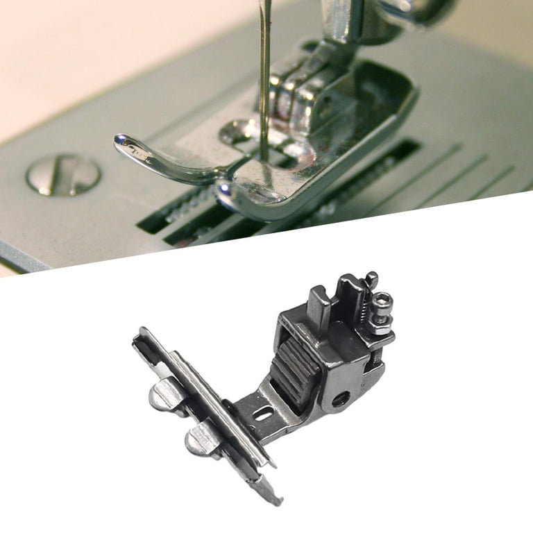 Industrial Sewing Foot Adjustable Roller Presser Foot Industrial Sewing Machine Parts for Leather Thick Fabric Cloth(Steel Roller)