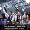 thumbnail image 2 of 360 LED Christmas Icicle Lights, 29.5 FT Curtain Fairy Icicle String Lights, Christmas Decorations, Led Twinkle Lights for Holiday, Party, Wedding, Eaves, White, 2 of 9