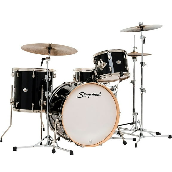 Studio King Outfit, 4-Piece, 13/16F/22K/6.5x14S, Del Norte Black Lacquer
