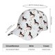 thumbnail image 2 of Balery Dachshund On A Skateboard Gorra de béisbol de tamaño ajustable para correr, entrenar y actividades al aire libre. Gorra de papá para todas las estaciones., 2 of 6
