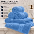 thumbnail image 4 of Dan River Washcloth for Face 12 pack Soft Absorbent and Quick Drying Durable Cotton Face Towel - Medium Blue, 4 of 8