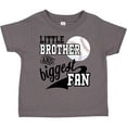 thumbnail image 3 of Inktastic Little Brother and Biggest Fan Baseball Family Fan Boys or Girls Toddler T-Shirt, 3 of 5