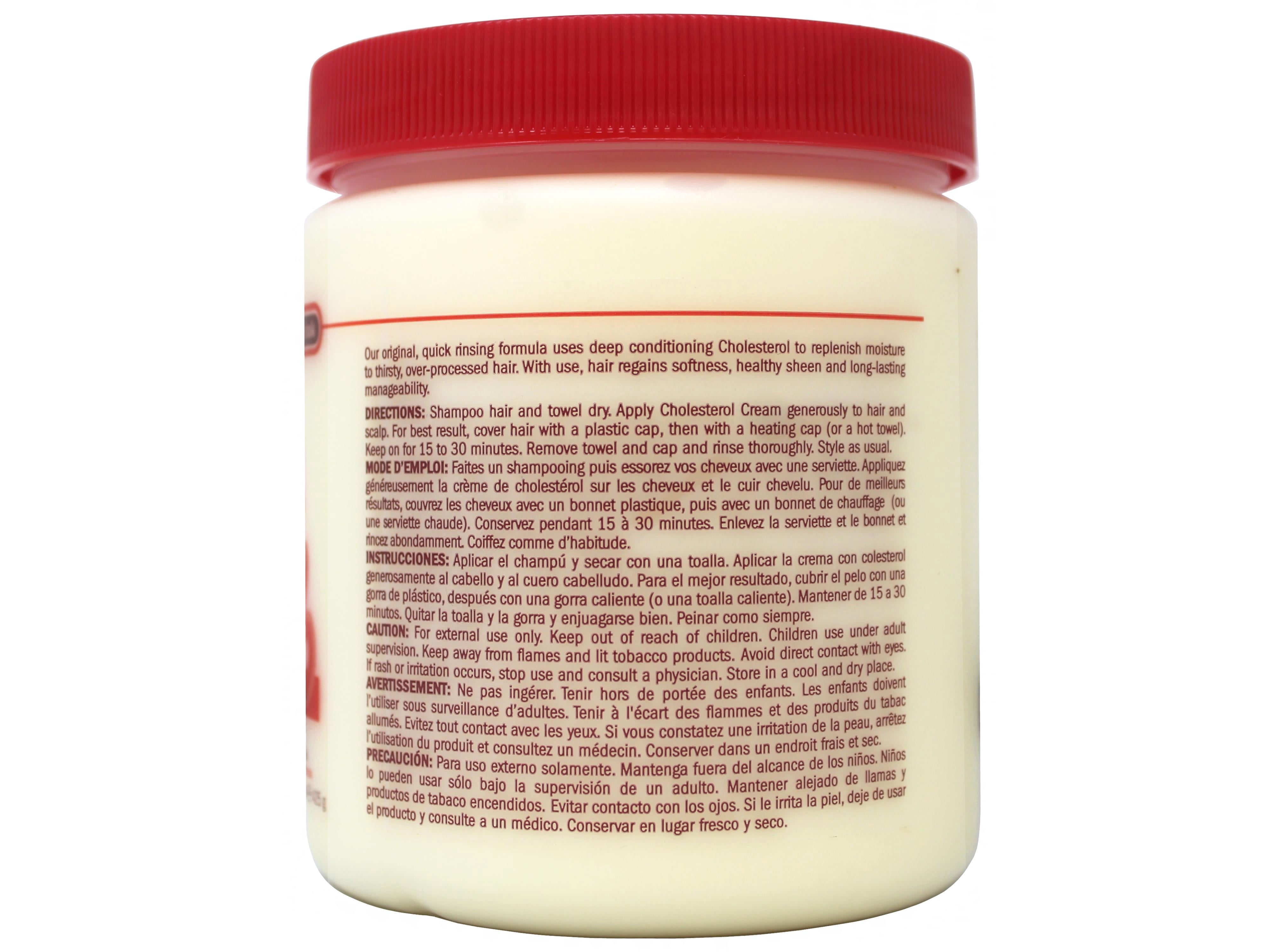 6 Pack - Queen Helene Cholesterol Cream, Deep Conditioning Hair Treatment, for Dry, Over-Processed Hair, 15 oz