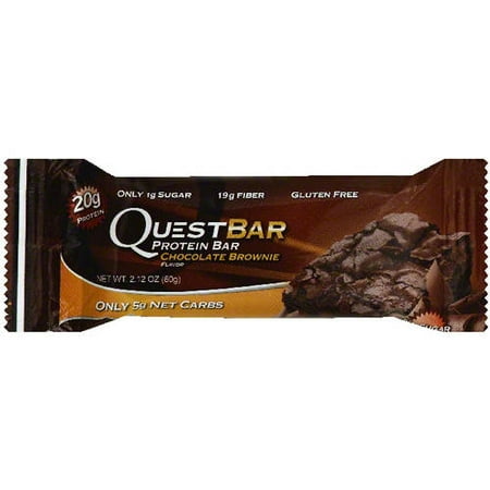 Quest Bar Chocolate Brownie Protein Bar, 2,12 oz (paquet de 12)