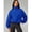 Royal Blue, variant on Royal Blue Womens Oversized Half-Zip Funnel Neck Windbreaker Jacket