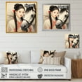 thumbnail image 4 of Designart "Japanese Kimono Woman and Horse II" Fashion Wall Art - Glam White Woman Japan Bedroom Canvas Wall Art, 4 of 6
