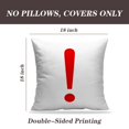 thumbnail image 2 of LALILO Throw Pillow Covers Accent Red Black Button Computer Cushion Cover 18" x 18", 2 Pack, 2 of 6