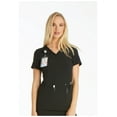 thumbnail image 4 of Cherokee iFlex Women Scrubs Top V-Neck Knit Panel CK605, 4 of 6