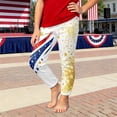 thumbnail image 2 of Pants for Girls Children Usa 250 Years Independence Day Print Sport Pants Comfortable White 7-8 Years, 2 of 5