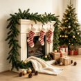 thumbnail image 3 of 2026 Christmas Indoor Home Decor 180cm Artificial Pines Garland Light Weight Christmas Greenerys Decor For Stair Railing Fireplace Mantel Holiday Ornament, 3 of 5