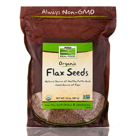 NOW Real Food - Flax Seed - 32 oz (907 Grams) by NOW