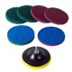thumbnail image 1 of Kit de limpieza con estropajo y cepillo eléctrico para azulejos de 5 pulgadas, limpieza doméstica de alta resistencia, verde rojo, verde rojo, 1 of 5