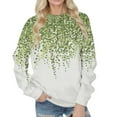 thumbnail image 1 of CNKOO Femmes Sweat-Shirt à Manches Longues Imprimé O Col Pull en Vrac Sweat-Shirt d'Automne, 1 of 4