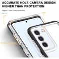 thumbnail image 5 of Case for Samsung Galaxy S22 Plus, Slim Thin Soft TPU Bumper & Hard PC Transparent Back Shockproof Scratch Resistant Protective Phone Case for Samsung Galaxy S22 Plus (Black), 5 of 15