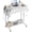 White, variant on Small Rolling Standing Desk with Drawers & Storage, 32 Inch Height Adjustable Desk on Wheels for Teachers, Students, Portable Mobile Workstation for Home Office, Small Spaces, Sewing & Crafts