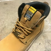 B&Q 4 Pairs 5mm Thick Heavy Duty Yellow Brown Hiking Work Boot Laces Shoelaces Strings Replacement for Men Women 39 40 48 54 55 60 63 72 Inches