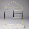 thumbnail image 4 of tamizeot Iron Jewelry Display Rack Necklace Earrings Rings INS Style Pendant Long Chain Hanging Holder Standing Organizer, 4 of 6