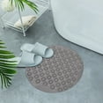 thumbnail image 2 of NSESSHome Round Shower Stall Mat with Suction Cups, Soft, Hair-Free, Stylish and Convenient Hanging Design, Perfect for Showers and Tubs, 2 of 5