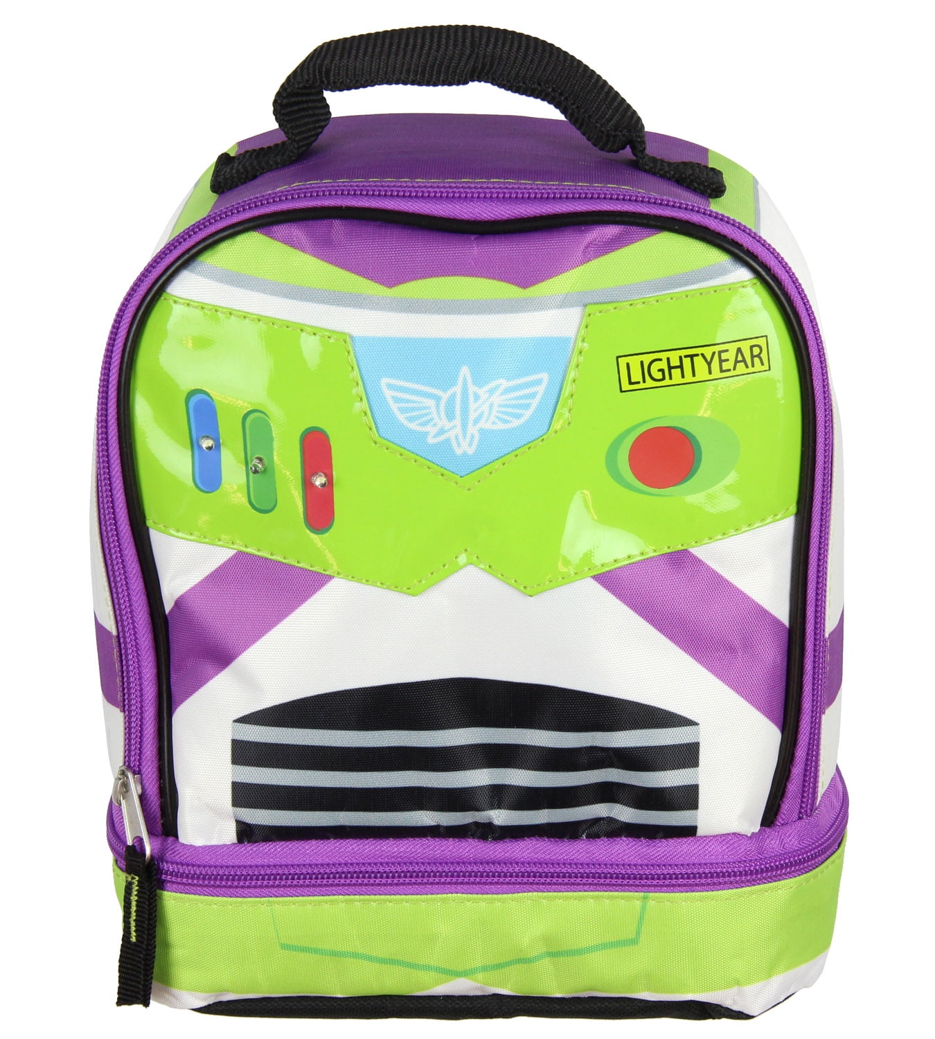 Toy Story Buzz Lightyear Lunch Box Dual Compartment Insulated Light Up Lunch Bag Tote