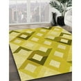 thumbnail image 2 of Ahgly Company Indoor Rectangle Patterned Bold Yellow Area Rugs, 2' x 4', 2 of 6
