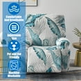 thumbnail image 3 of LQCrafK 4PCS Recliner Slipcover Set with Pocket for Lazy boy Chair Polyester Single Reclining Cover Anti Slip Stretch Sofa Slipcover for Room, 3 of 7