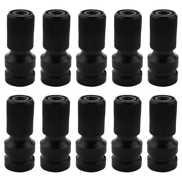 10 piezas de llave de tubo de trinquete de 1/2 pulgada cuadrada a 1/4 pulgada hexagonal Juego de llaves de vaso Conver