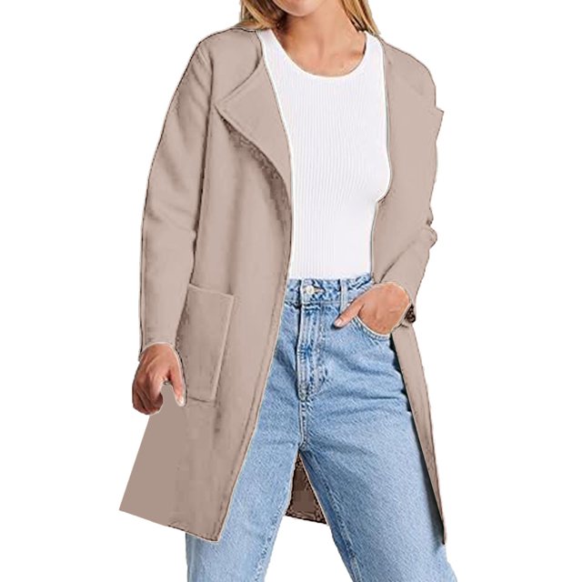 Womens Knit Cardigan Sweaters Oversized Open Front Long Sleeve Lapel Casual Jacket 2023 Fall Coat Dressy