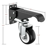 HOLKIE Retractable Caster Wheels, Heavy Duty Workbench Casters ...