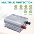 thumbnail image 5 of 500 Watts Power Inverter for Vehicles, 12 V DC to 110V Car Inverter Converter with 2 AC Outlets+ 2 USB Chargers, LED Display for Phone, Laptop, RV, Truck, Home Backup, Camping Silver, 5 of 10