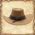 thumbnail image 4 of Celivon Mens Western Cowboy Hat Jazz Style Bowler Hat Roleplay Performances, 4 of 9