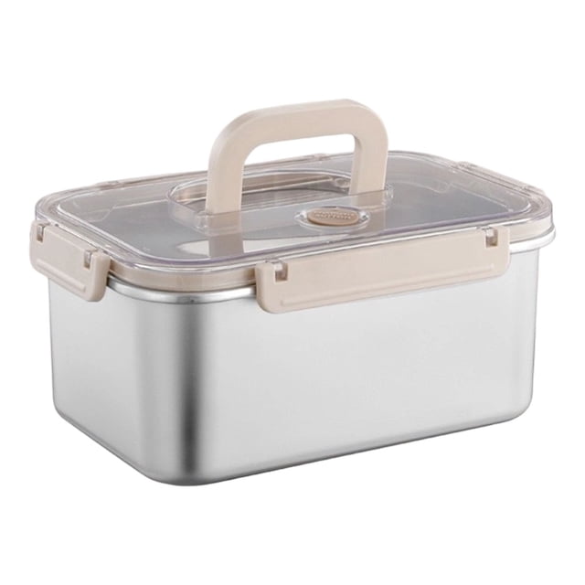 pdqouc Airtight 304 Stainless Steel Bread Box, DishwasherSafe Bread Storage Container for Homemade Bread with Time Recording Lid and Handle, Keeps Bread Fresh