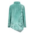 thumbnail image 4 of DPTALR Women Temperament Solid Color Long Sleeved Round Neck Irregular Long Sleeved T-shirt, 4 of 5