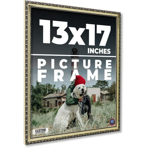 17x13 Silver Wood Picture Frame - UV Acrylic, Foam Board Backing, Hanging Hardware