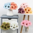thumbnail image 6 of 10'' Silk Artificial Gerbera Daisy Flower, Fake Gerbera Daisies Flowers for Table Kitchen Dining Living Room Home Spring Decor, DIY Wedding Centerpiece Arrangements, 6 of 8