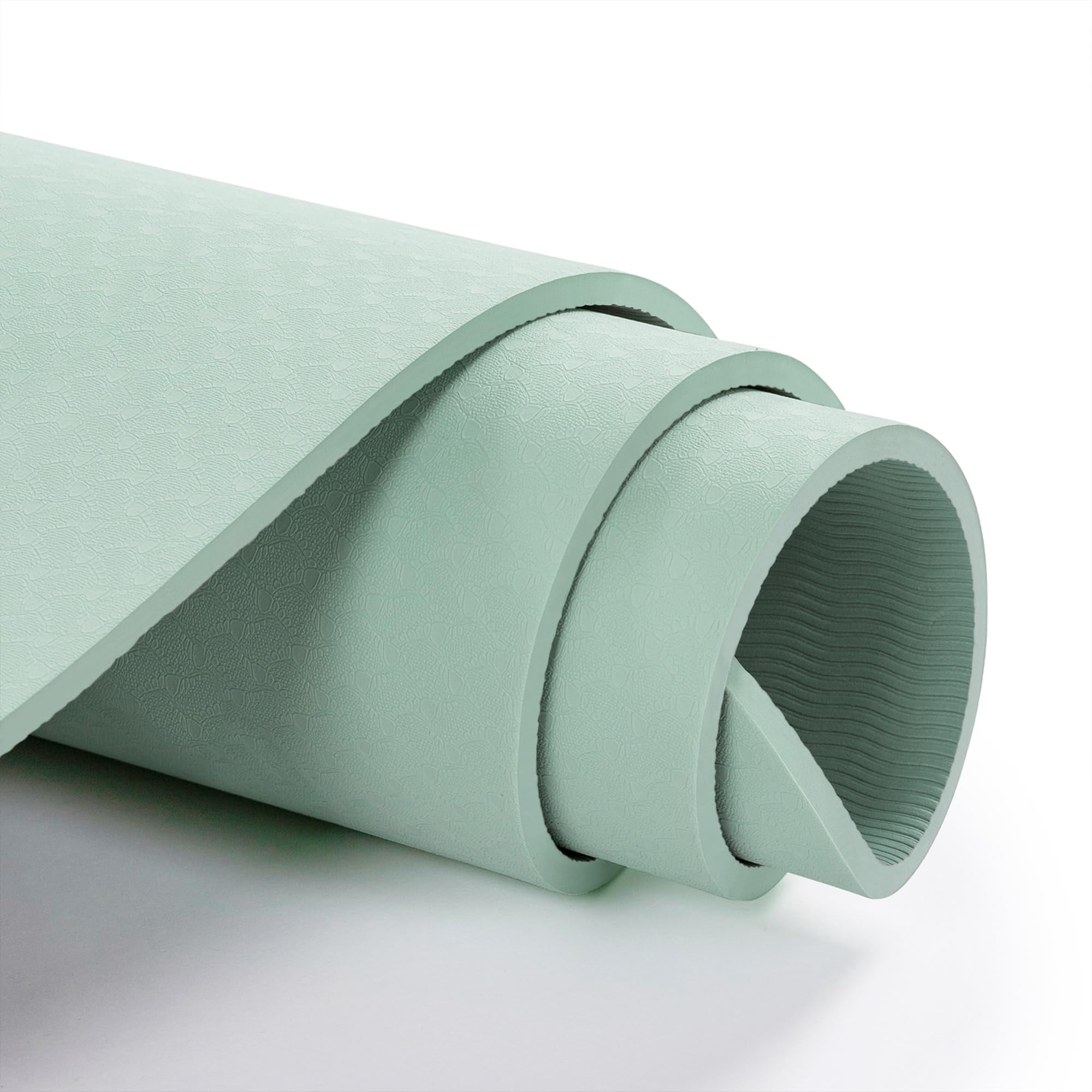 Yoga Mat Matcha Green 72"x24" Non-Slip Exercise Mat for Home Workout Pilates Fitness