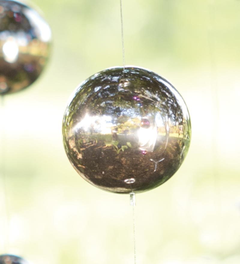 Hanging Gazing Ball Chain Garden Accent by Problem Solvers