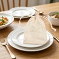 thumbnail image 3 of Multi-use Storage Pouches 1 Pcs, Cotton Mesh Drawstring Bags for Fruits, Vegetables, Bath Soap, Miscellaneous Items, Grocery Organization, Easy to Clean Reusable Food Holder, 3 of 6