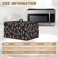 thumbnail image 6 of Whosucclay Sugar Skull Rose Print Microwave Oven Grill Cover Waterproof Heat-Resistant Microwave Oven Universal Dust Cover with Handle, Machine Protector for Home Kitchen Decor-L, 6 of 7