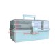 thumbnail image 4 of Ounissouiy Caja de medicinas, caja de pastillas portátil, cajas organizadoras de medicinas multiusos con asa, contenedor de emergencia para Almacenamiento y organización del hogar Azul claro, 4 of 6
