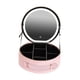 thumbnail image 3 of Bolso de maquillaje LED Yuyangstore con caja cosmética portátil de cuero PU organizador de viaje con espejo, 3 of 8