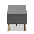 thumbnail image 5 of Baxton Studio Kelson Modern and Contemporary Dark Grey and Gold Finished Wood Coffee Table, 5 of 11