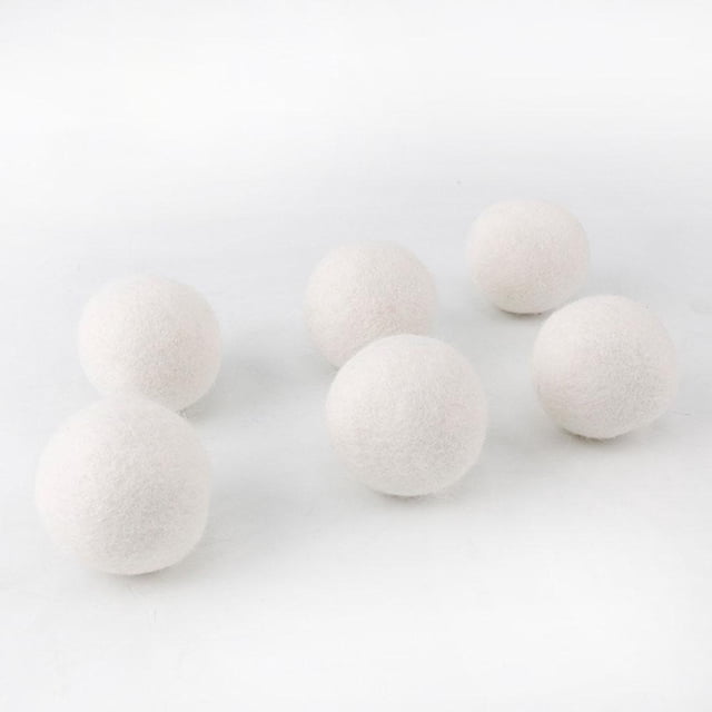 Bolas de secadora de lana reutilizables, suavizante, lavadora, vellón seco (3cm) Sywqhk Libre de BPA
