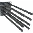 thumbnail image 5 of 16 Pcs 11" Black Solid Steel Floating Shelf Bracket Blind Shelf Supports - Hidden Brackets for Floating Wood Shelves - Concealed Blind Shelf Support – Screws and Wall Plugs Included, 5 of 5