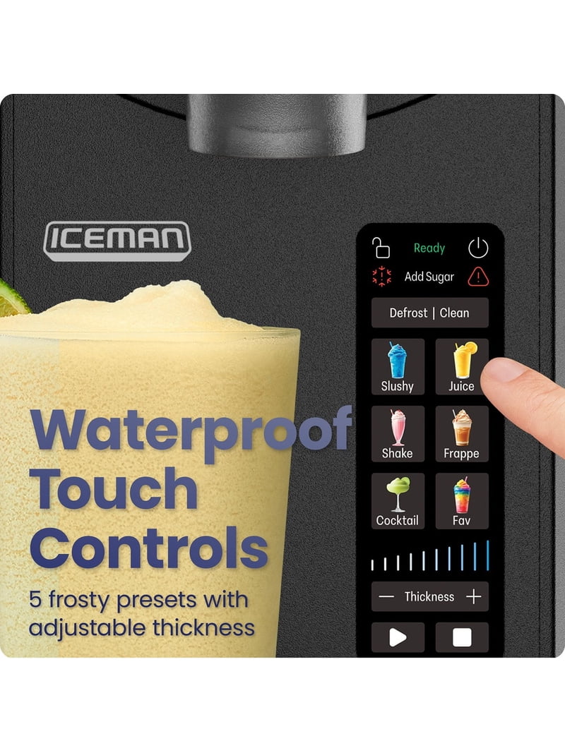 Chefman RJ62-20A-BLK 2.0L slushy maker, BLACK with 48 oz capacity