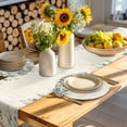 thumbnail image 4 of Green Brown Botanical Round 13 Inch Placemats Set of 4, Farmhouse Eucalyptus Leaves Rustic HeatResistant Non Slip Place Mats for Dining Table, Wipeable Braided Kitchen Table Mats for Housewarming, 4 of 9
