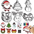 thumbnail image 1 of Kit de manualidades navideñas Lonfliness, 30 unidades, imanes DIY, 1 of 7