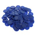 thumbnail image 1 of 100 unids/pack Fichas de juego de bingo Zulema plástico ABS 23mm color azul, 1 of 8