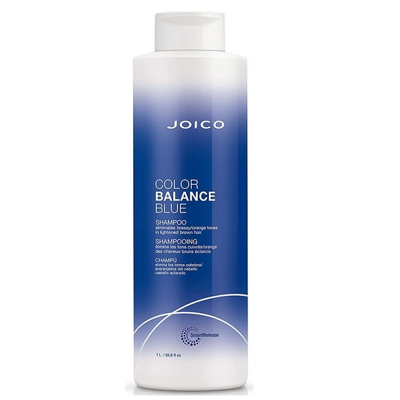 Joico Color Balance Blue Shampoo | Eliminate Brassy and Orange Tones - 33.8 oz