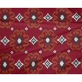 thumbnail image 4 of oneOone Polyester Lycra Fabric Diamond & Swirl Ikat Print Fabric By The Yard 56 Inch Wide, 4 of 4