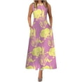 thumbnail image 2 of SMihono Robe d'Été Grande Taille pour Femmes 2023 Sans Manches à Col Ras du Cou avec Poche à Fleurs Vintage à Grande Ampleur, 2 of 5